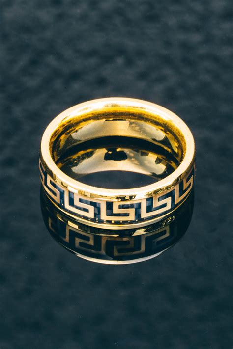 man rings versace|versace men's wedding rings.